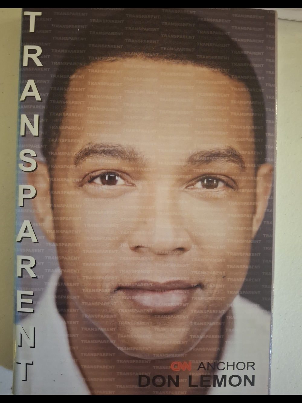 Don Lemon 'Transparent' Poster - Large Face Print in Neutral Tones
